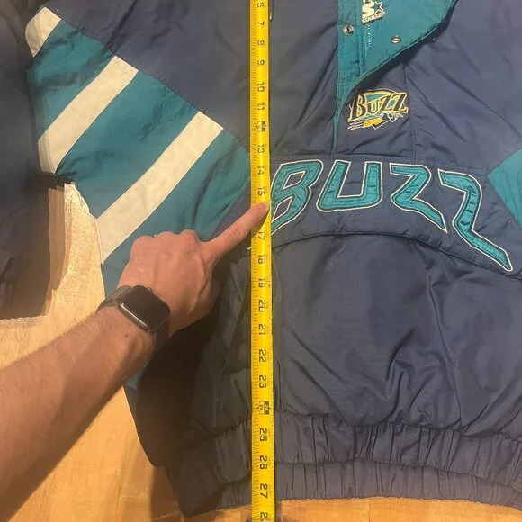 Vintage 90s Salt Lake Buzz Triple-A Starter Pull Over Jacket Coat - GUC - Medium - Picture 8 of 13